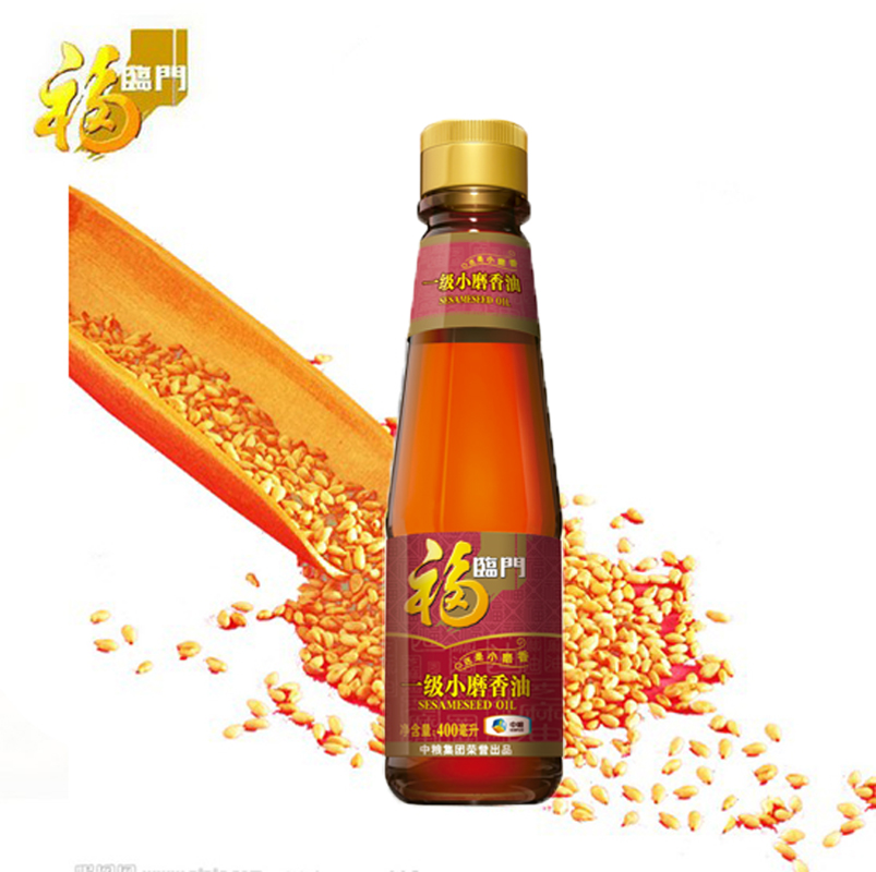 【天猫超市】福临门  一级小磨香油 400ml/瓶  香味浓郁 中粮出品