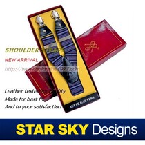 200 pounds of fat people with ● Xingcao ● Korean version of casual mens strap Fashion Mr. Suspender Belt 3 clip BD1107