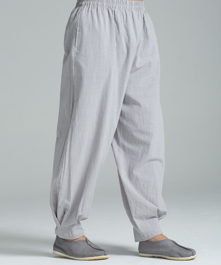 Tucong cotton linen monk served with a sitting concierge water washed cotton pure cotton Zen bouquet Pants Summer YHF008