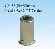 Vacuum tube holder supplies 9G-55 shielded aluminum cover