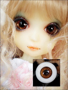 SD BJD doll eyeball A pint glass eye gold sand 14mm 14mm 16mm 18mm 3 points 4 points 6 points-Taobao