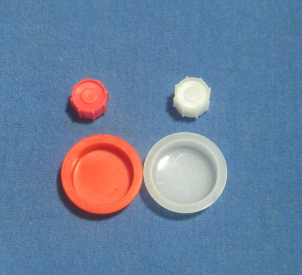 Day-type point gum syringe back cover and choke plug