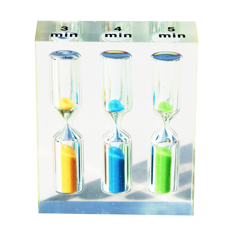 3 acrylic crystal hourglass 3 4 5 minute timer creative gift for kids home decoration
