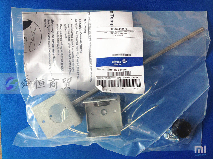 TE-6311M-1 Duct type temperature sensor Nickel NI1000 American Johnson Controls