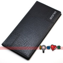 PU imitation leather tattoo hard face check clip cheque book This ticket clip ticket clip contains 5 pages black