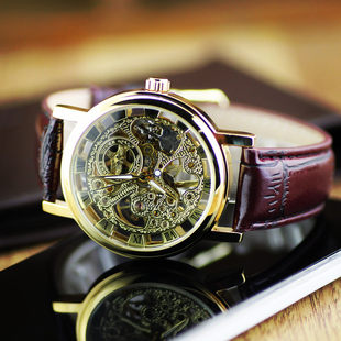 Retro mechanical double-sided mechanical watch suitable for men and women for beloved, Hong Kong