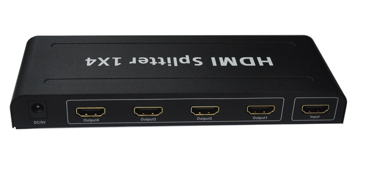 HDMI dispensers 10% 4 1 in 4 out one-in-four-out one-trailed four-high-definition 3D split screen