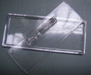 Student card blank transparent crystal card holder badge badge bottom holder plastic card holder 3*7CM blank