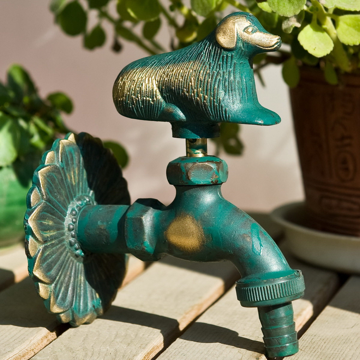 Animal taps garden tap antique faucet Oued tap washing machine tap green pooch