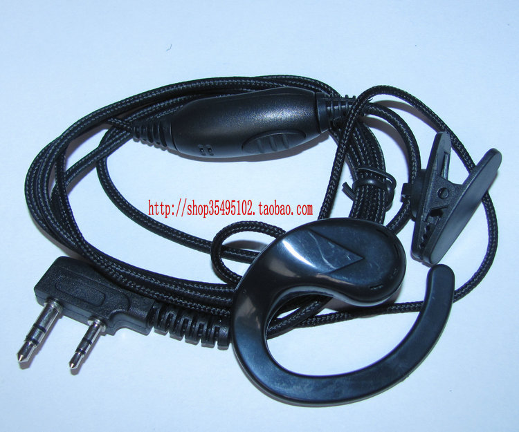 Intercom Headphones Earphones Premium Braided Wire Headphones AB Hanging Comfortable Ear Hanging Thick Wire Woven Cord Intercom Headphones