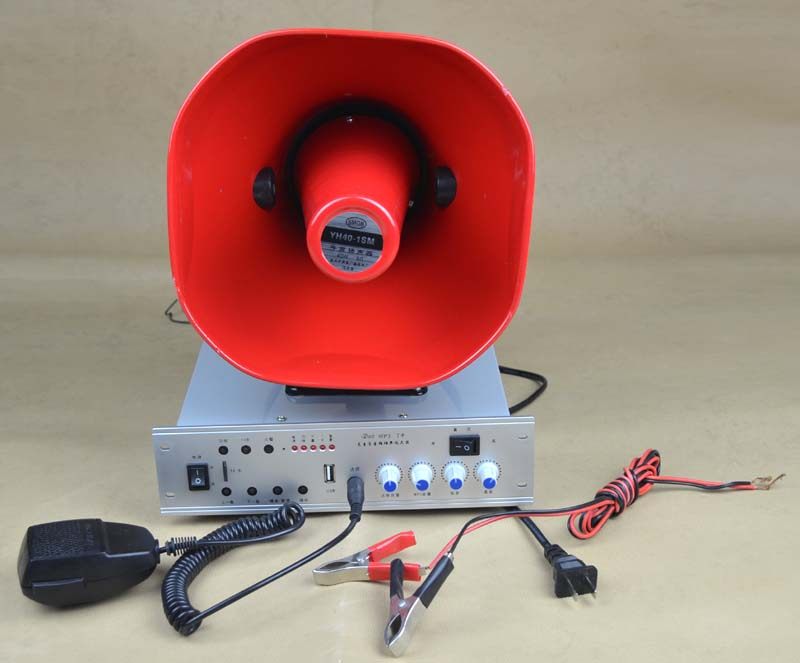 12V Car MP3 Car SD Card Slot Recording 50W Speaker Microphone Wiring Recording Amplifier USB Amplifier