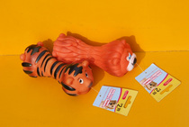 Export Foreign Order RENA PET Bite Biheaded Plastic Vocal Toy Lions