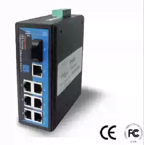 Sanwang IES308-1F optical Port seven electrical port industrial Ethernet switch 1 optical 7 electrical IES318-1F