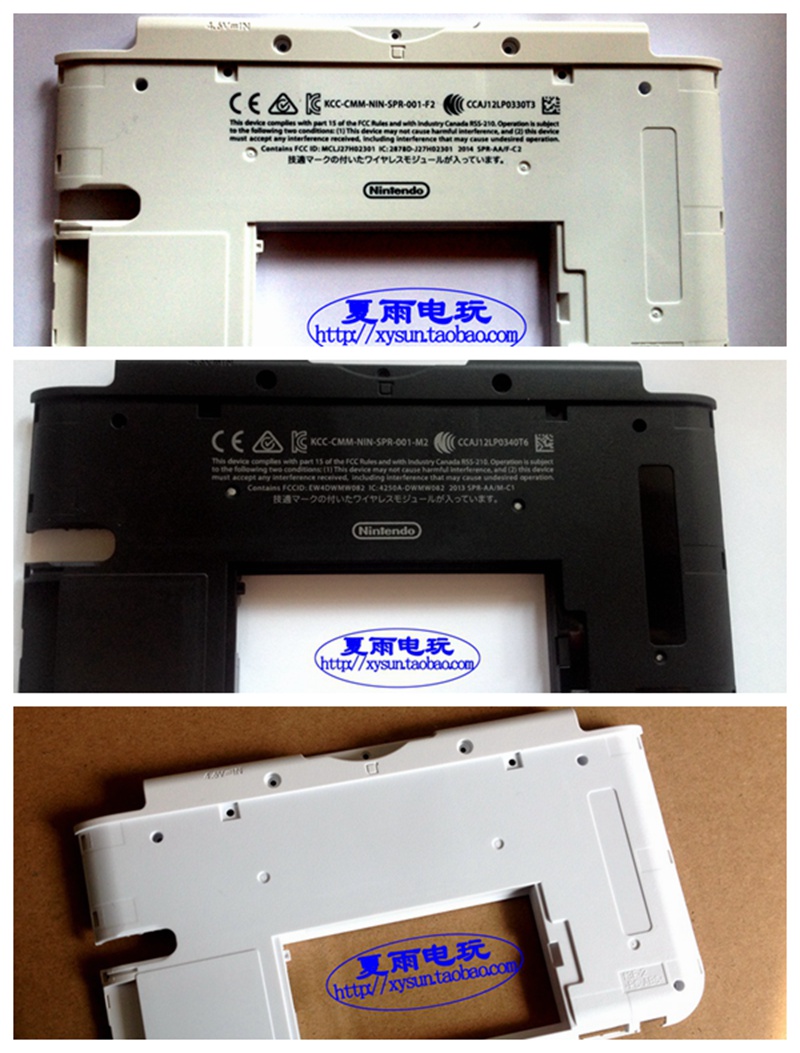 Original fit 3DSLL shell D face 3DSXL housing ultra-connected battery back cover panel shell 3DSLL accessories