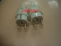  German standard plug Black white European standard plug Wiring type European plug Two-eye plug