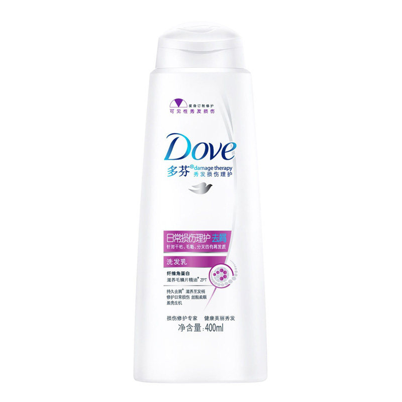 【天猫超市】Dove/多芬日常损伤理护去屑洗发乳400ml 润泽洗发水