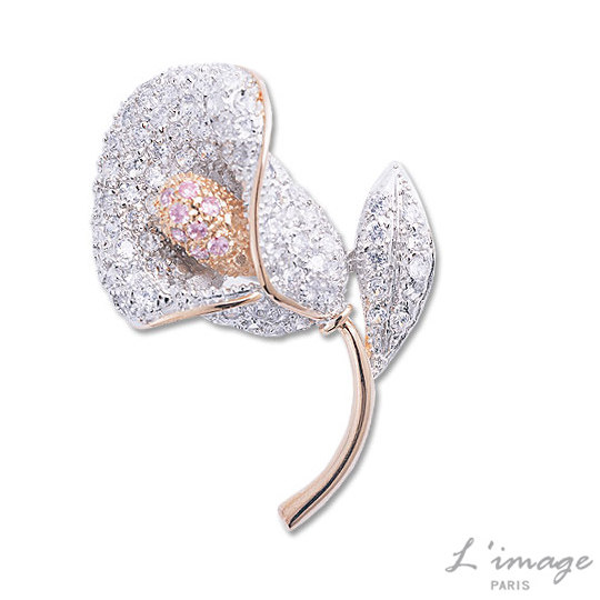 台湾官网直邮进口【Limage】花精灵系列海芋款胸针