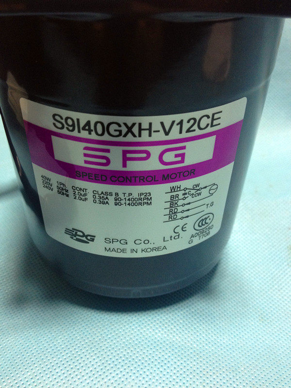 Supply new original Korea SPG Motor Motor S9140GXH-V12CE