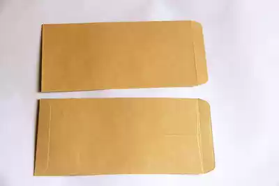 5 DL Kraft paper standard envelope blank wordless yellow envelope custom LOGO thick envelope