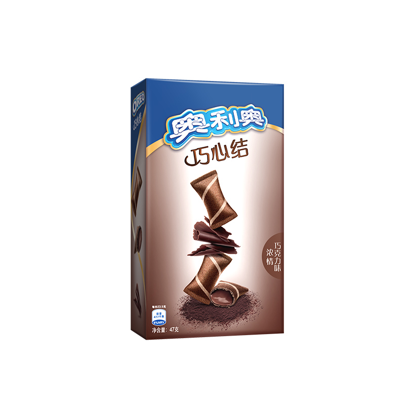 【天猫超市】 亿滋 奥利奥巧心结浓情巧克力味47g 办公室小零食