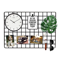 Nordic wind Net red wire grid shop studio living room creative diy iron decoration pendant ins photo wall