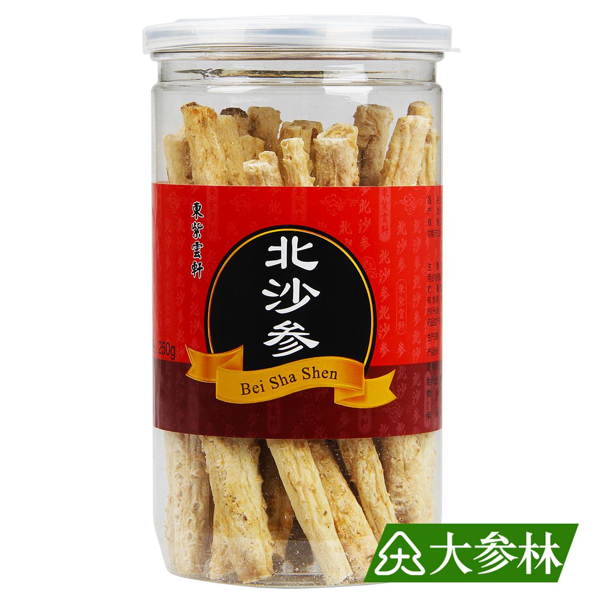 大参林参茸 沙参干 无硫 北沙参 精选 250g