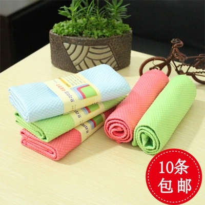 Non-stick oil dishwashing cloth Water absorption does not lose hair thickened dishwashing towel Tile cleaning cloth Glass wiping does not leave water marks rag