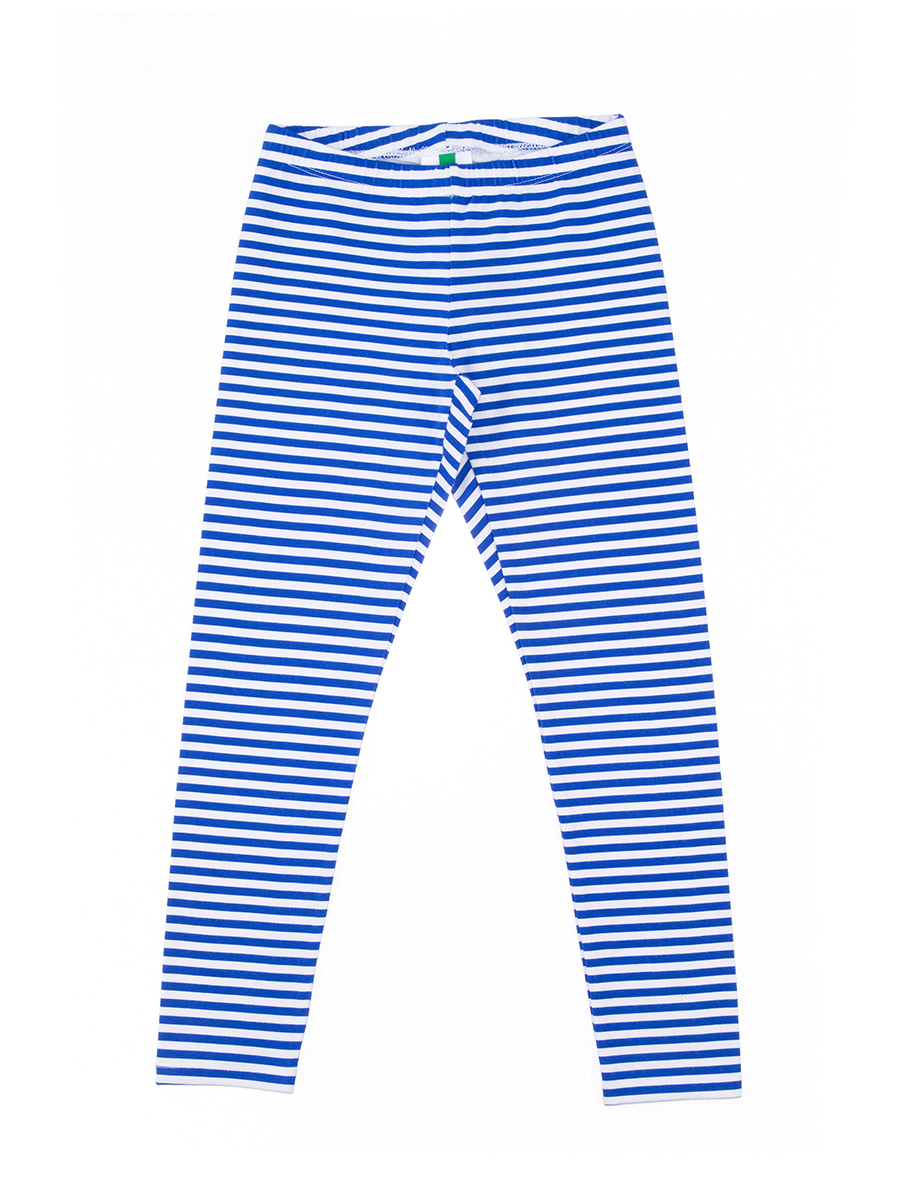 Benetton/贝纳通 宝蓝色条纹印花女童休闲长裤