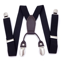 Korean baby striped suspender strap 4 clip Children Baby sling fashion black children strap clip