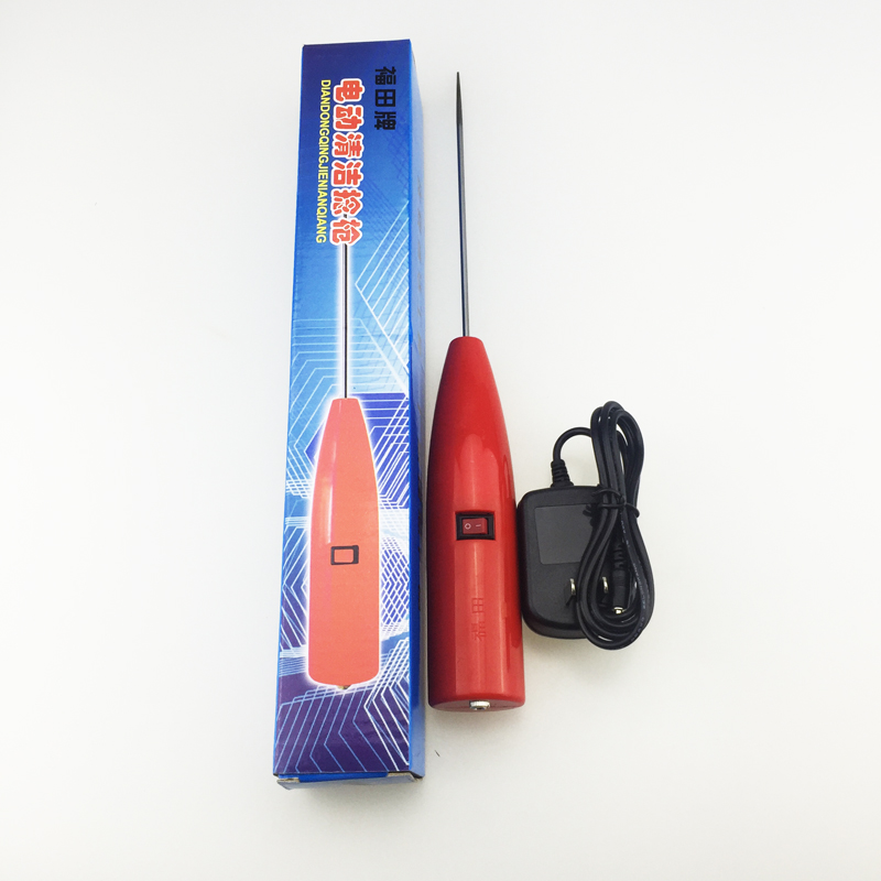 Spinning electric leather roller cleaner Textile cleaning twist gun Big battery electric twist gun Electric twist rod Fine sand red