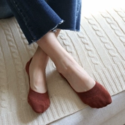 4 cặp thư! Vớ cotton sinh thái không thể rơi với miệng nông vớ vô hình vớ nữ mùa xuân hè Tất vớ thể thao Hàn Quốc