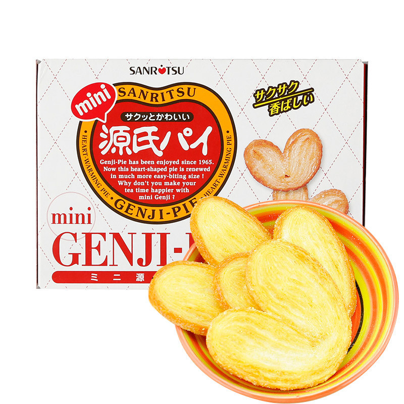 【苏宁易购】三立小源氏迷你盒装蝴蝶酥饼 80g