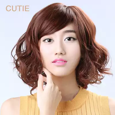 Prettiness wig wavy short curly hair OL Korean hairstyle fashion pear flower head whole wig set short hair