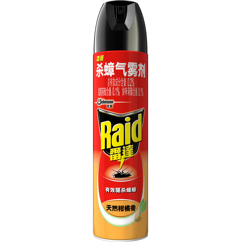 雷达杀蟑气雾剂天然柑橘600ml 杀虫剂蟑螂药灭蟑螂