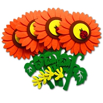 Kindergarten classroom wall newspaper layout Primary School Board newspaper decoration theme wall stickers non-woven wall stickers sunflowers