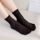 Tất nữ, cotton nguyên chất, lưới Hàn Quốc, mỏng, thoáng khí, kiểu đại học, vớ ống Nhật, vớ 5 ngón xinh xắn - Bít tất nữ