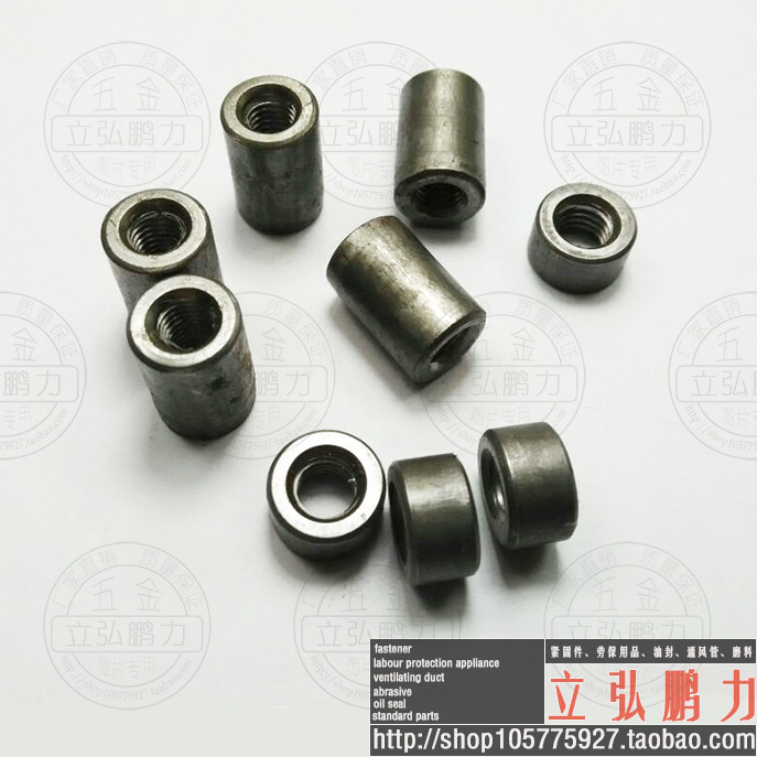 Round nut round pipe mother cylindrical nut frame welding mother non-label as nut