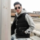 DUMB vest nam mùa thu đông mới phong cách Nhật Bản thương hiệu cotton ấm áo độn thanh niên đứng cổ áo khoác nam quần áo áo vest nam tuổi 50 Áo vest cotton