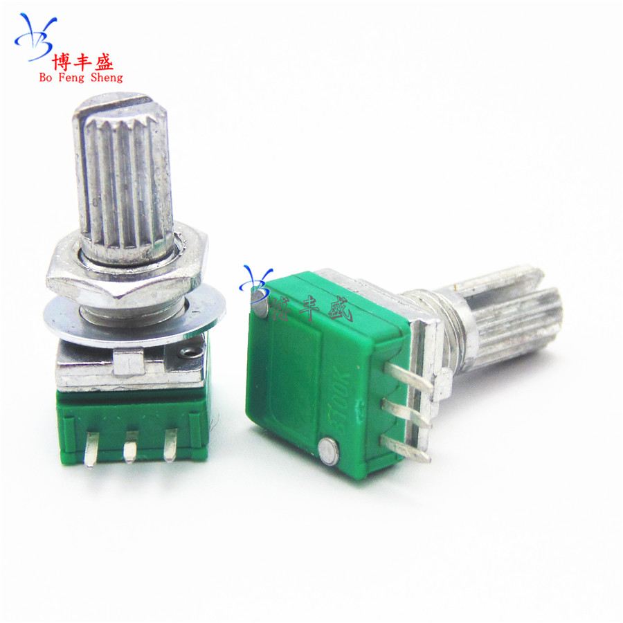 Single-link potentiometers RK097N B10K B103 B103 length 15MM sound power amplifier seal potentiometers 3 feet
