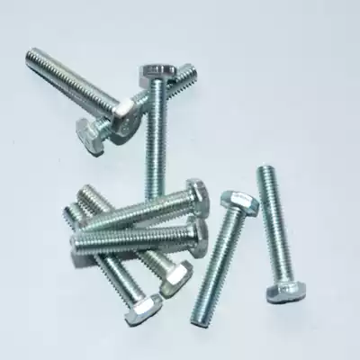 4 Grade 8 outer hexagon screw Galvanized hexagon bolt full tooth half tooth M8*16-120mm