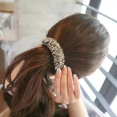 Korean hair accessories Hair accessories Banana clip Crystal Rhinestone hairpin Hairpin twist clip Horizontal clip Hairpin Ponytail clip