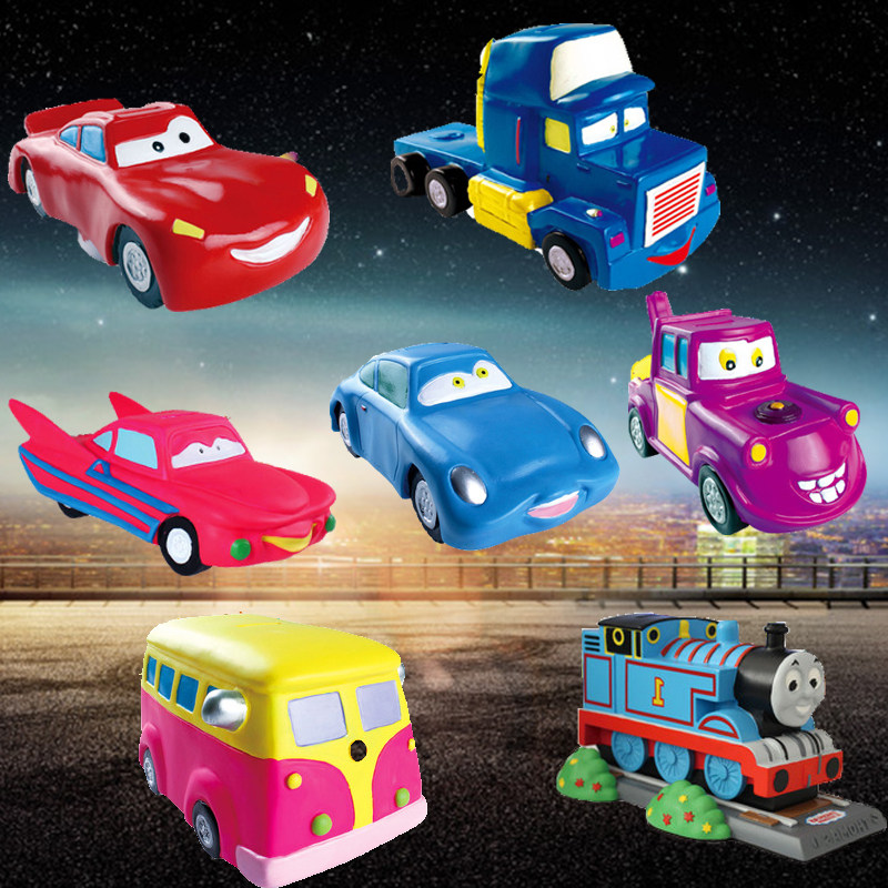 DIY Tank model white plaster doll coloring 4s shop activity car white mold filling color piggy bank