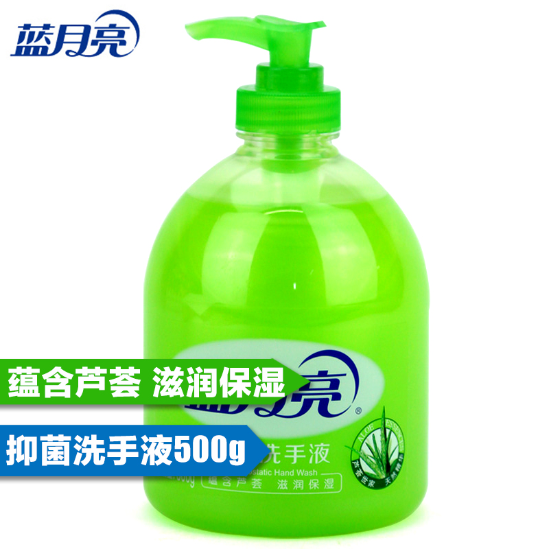 蓝月亮洗手液芦荟抑菌滋润呵护 瓶装 500g