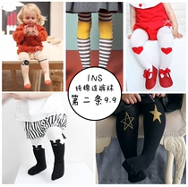 Trendy mens and womens baby pantyhose kitten leggings five-pointed star childrens stockings pants cartoon cotton pants