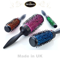 British Danwen DENMAN Crown professional hairdressing heat-resistant ceramic coated wool comb color curling hair comb