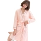 Áo ngủ nữ cotton mùa hè dài tay áo choàng tắm làm đẹp kimono kích thước lớn cotton áo tắm gợi cảm nữ mùa xuân và mùa thu mỏng áo ngủ thu đông Hàn Quốc Night Robe