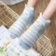 Thuyền vớ 2 đôi mùa xuân và mùa hè phụ nữ hộp quà bông hoạt hình động vật thấp giúp vô hình ống ngắn AB đôi vớ Caramella - Vớ sợi tre vớ nam Vớ sợi tre