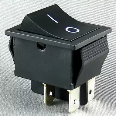Yongxing rocker switch KCD2-21 4 feet 2 files black shell without lamp with CQC ce CE certification