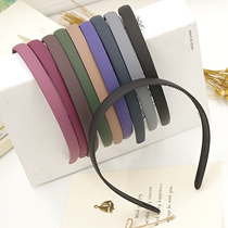 Korean version of the net version matte toothed hairband Black Gray color narrow edge wide edge plastic non-slip headband pressure hairpin