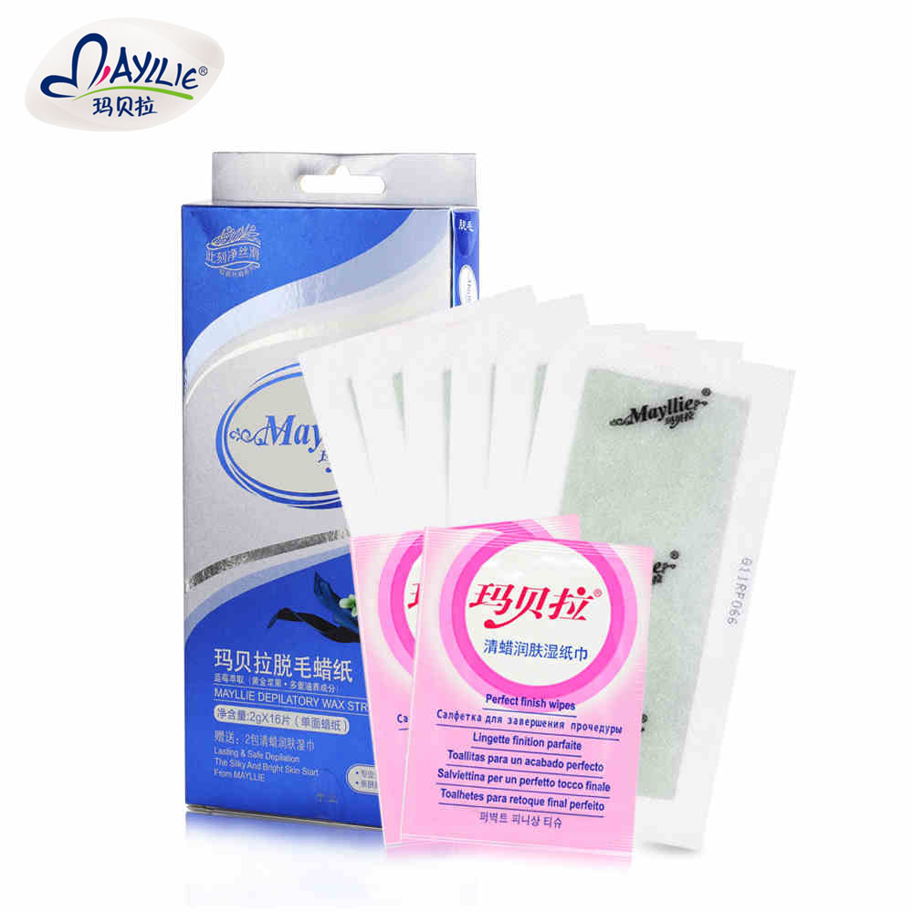 mayllie/玛贝拉脱毛蜜蜡纸 手臂腿腋下私处全身脱毛 男女专用正品